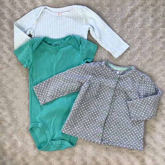 Carter's Other - Carter’s Baby Girl Bodysuit Bundle 9 Months